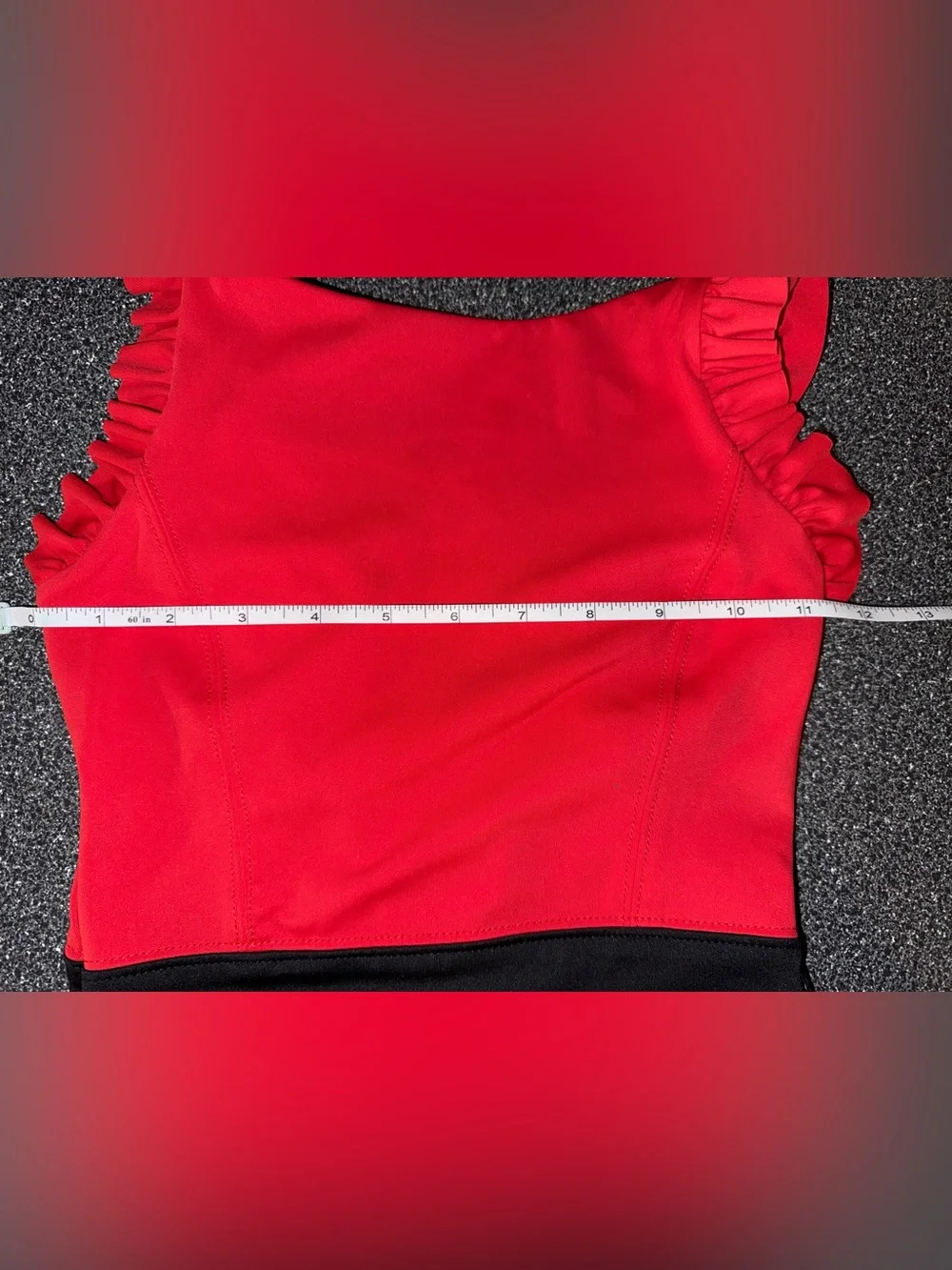 Tiger Friday Red and Black Dance Leotard Size Child Large